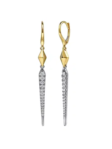 Gabriel & Co Women's Kaslique 14K White & Yellow Gold 0.50 TCW Diamond Kite Drop Earrings | Thumbnail 1 Gabriel & Co Women's Kaslique 14K White & Yellow Gold 0.50 TCW Diamond Kite Drop Earrings | Thumbnail 1