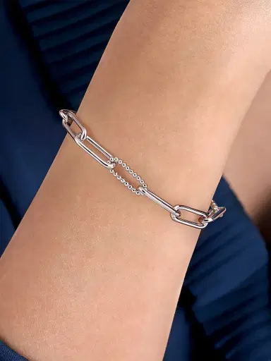 Gabriel & Co Women's Bujukan Sterling Silver Chain Bracelet | Thumbnail 2
