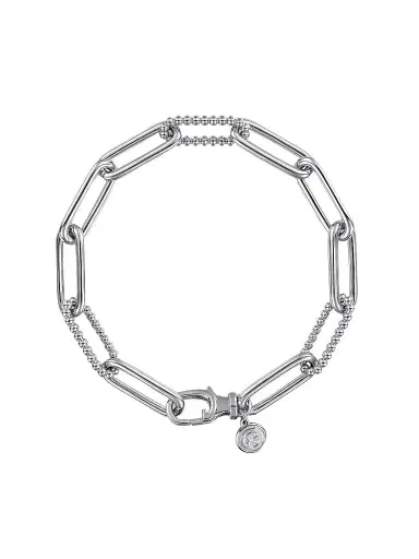 Gabriel & Co Women's Bujukan Sterling Silver Chain Bracelet | Thumbnail 1