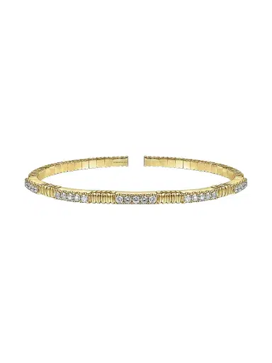 Gabriel & Co Women's Contemporary 14K Yellow Gold & 0.85 TCW Diamond Bangle Bracelet | Thumbnail 1