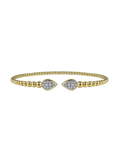Gabriel & Co Women's Bujukan 14K Yellow Gold & 0.25 TCW Diamond Bangle | Thumbnail 1 Gabriel & Co Women's Bujukan 14K Yellow Gold & 0.25 TCW Diamond Bangle | Thumbnail 1