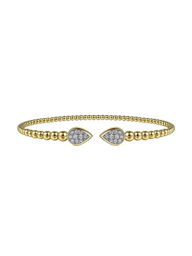 Gabriel & Co Women's Bujukan 14K Yellow Gold & 0.25 TCW Diamond Bangle