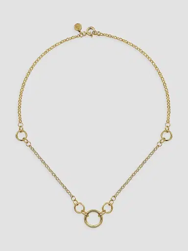 Gabriel & Co Women's Contemporary 14K Yellow Gold Chain-Link Necklace | Thumbnail 3 Gabriel & Co Women's Contemporary 14K Yellow Gold Chain-Link Necklace | Thumbnail 3