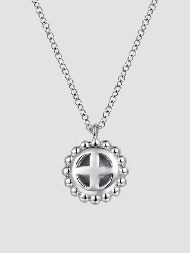 Gabriel & Co Women's Bujukan Sterling Silver & 14K Yellow Gold Pendant Necklace | Thumbnail 4