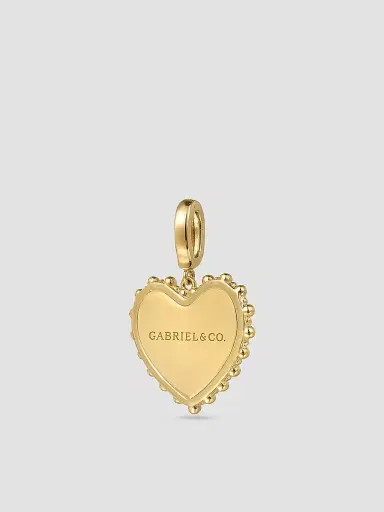 Gabriel & Co Women's Bujukan Heart Medallion 14K Yellow Gold & 0.35 TCW Diamond Pendant | Thumbnail 3