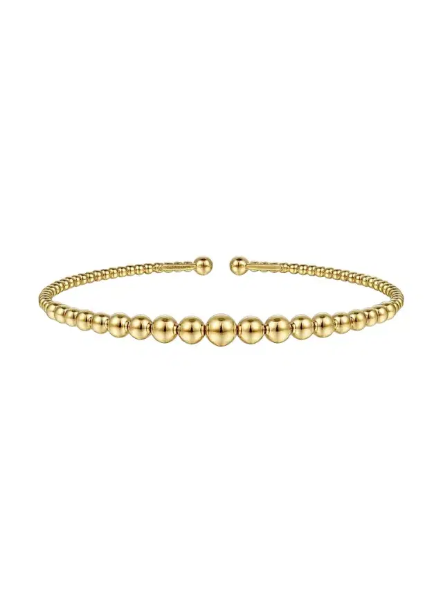 Gabriel & Co Women's Bujukan 14K Yellow Gold Open Bangle