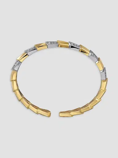 Gabriel & Co Women's Contemporary 14K Gold & 0.57 TCW Diamond Bangle | Thumbnail 3