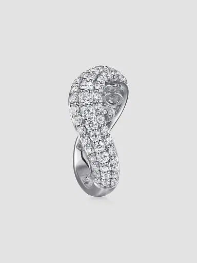 Gabriel & Co Women's Contemporary Wave 14K White Gold & 1.40 TCW Diamond Stackable Ring | Thumbnail 3 Gabriel & Co Women's Contemporary Wave 14K White Gold & 1.40 TCW Diamond Stackable Ring | Thumbnail 3