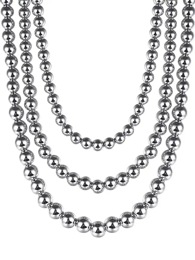 Gabriel & Co Women's Bujukan Sterling Silver Layered Necklace