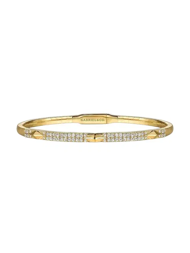 Gabriel & Co Women's Kaslique 14K Yellow Gold & 0.50 TCW Diamond Bangle