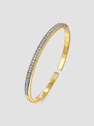 Gabriel & Co Women's Contemporary Two-Tone 14K Gold & 0.60 TCW Diamond Cuff | Thumbnail 2