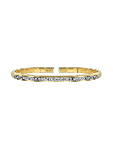 Gabriel & Co Women's Contemporary Two-Tone 14K Gold & 0.60 TCW Diamond Cuff | Thumbnail 1
