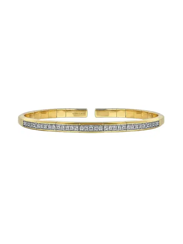 Gabriel & Co Women's Contemporary Two-Tone 14K Gold & 0.60 TCW Diamond Cuff