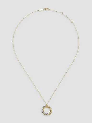 Gabriel & Co Women's Bujukan 14K White & Yellow Gold & 0.25 TCW Diamond Pendant Necklace | Thumbnail 3