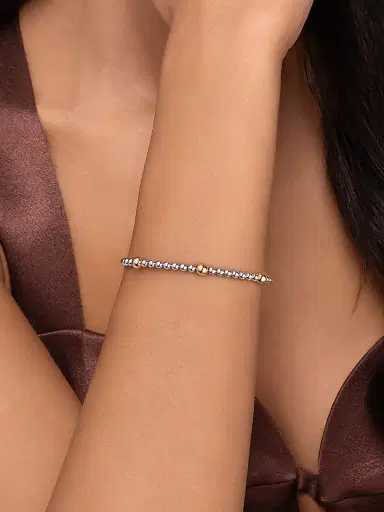Gabriel & Co Women's Bujukan 14K Yellow Gold & Sterling Silver Bangle Bracelet | Thumbnail 2 Gabriel & Co Women's Bujukan 14K Yellow Gold & Sterling Silver Bangle Bracelet | Thumbnail 2