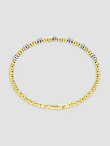 Gabriel & Co Women's Contemporary 14K Gold & 0.35 TCW Diamond Bangle | Thumbnail 4