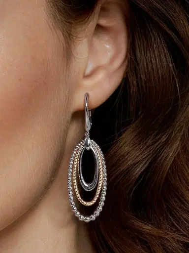 Gabriel & Co Women's Bujukan Sterling Silver & 14K Yellow Gold Drop Earrings | Thumbnail 2 Gabriel & Co Women's Bujukan Sterling Silver & 14K Yellow Gold Drop Earrings | Thumbnail 2
