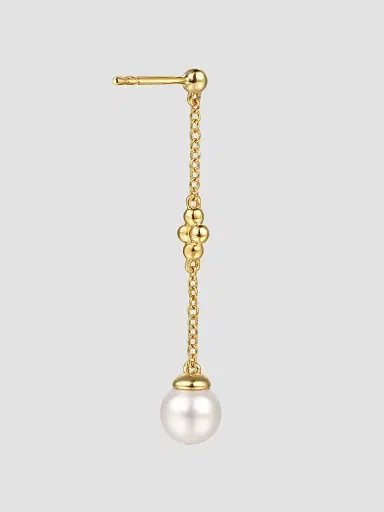 Gabriel & Co Women's Bujukan 14K Yellow Gold & Cultured Freshwater Pearl Drop Earrings | Thumbnail 3