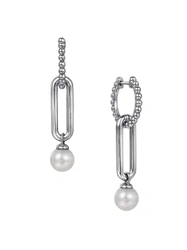 Gabriel & Co Women's Bujukan Sterling Silver & Cultured Freshwater Pearl Drop Earrings | Thumbnail 1