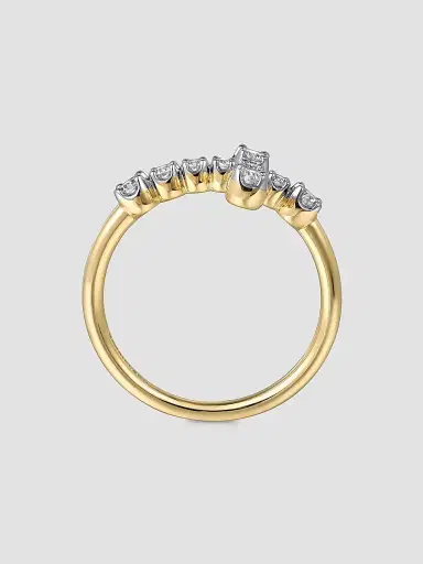 Gabriel & Co Women's Contemporary Two-Tone 14K Gold & 0.30 TCW Diamond Cross Ring | Thumbnail 5