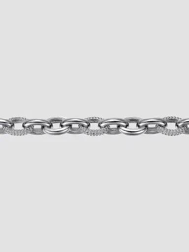 Gabriel & Co Women's Bujukan Sterling Silver Link Chain Bracelet | Thumbnail 3