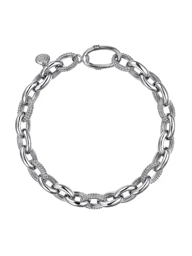 Gabriel & Co Women's Bujukan Sterling Silver Link Chain Bracelet | Thumbnail 1