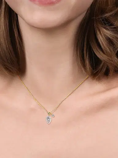 Gabriel & Co Women's Bujukan 14K Gold & 0.30 TCW Diamond Pendant Necklace | Thumbnail 3