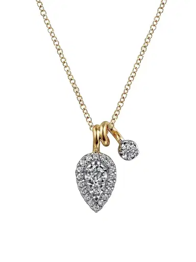 Gabriel & Co Women's Bujukan 14K Gold & 0.30 TCW Diamond Pendant Necklace | Thumbnail 1