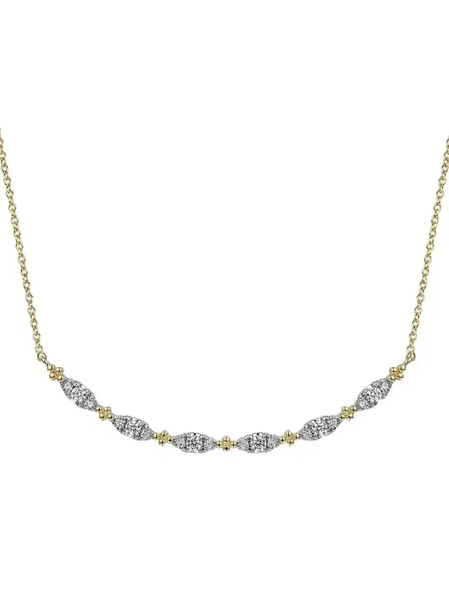 Gabriel & Co Women's Bujukan 14K Yellow Gold & 0.30 TCW Diamond Bar Necklace