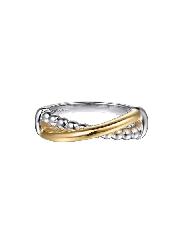Gabriel & Co Women's Bujukan 14K Yellow Gold & Sterling Silver Crisscross Ring