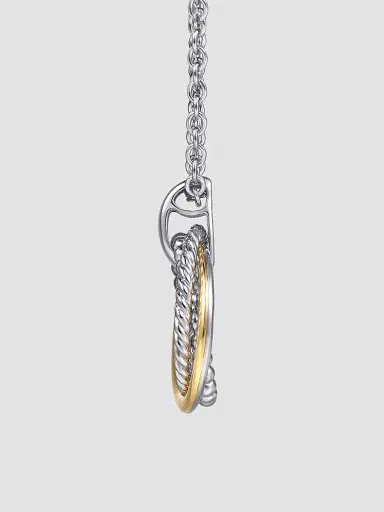 Gabriel & Co Women's Bujukan 14K Yellow Gold & Sterling Silver Pendant Necklace | Thumbnail 3