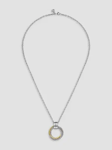 Gabriel & Co Women's Bujukan 14K Yellow Gold & Sterling Silver Pendant Necklace | Thumbnail 5