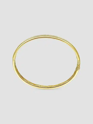 Gabriel & Co Women's Contemporary 14K Yellow Gold & 0.41 TCW Diamond Bangle Bracelet | Thumbnail 4