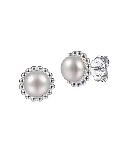 Gabriel & Co Women's Bujukan Sterling Silver & Cultured Freshwater Pearl Stud Earrings | Thumbnail 1