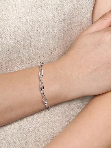 Gabriel & Co Women's Bujukan Sterling Silver Link Chain Bracelet | Thumbnail 2 Gabriel & Co Women's Bujukan Sterling Silver Link Chain Bracelet | Thumbnail 2