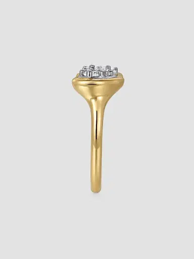 Gabriel & Co Women's Contemporary 14K White & Yellow Gold & 0.40 TCW Diamond Open Ring | Thumbnail 4