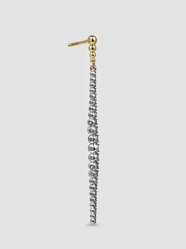 Gabriel & Co Women's Bujukan Two-Tone 14K Gold & 0.75 TCW Diamond Drop Earrings | Thumbnail 4