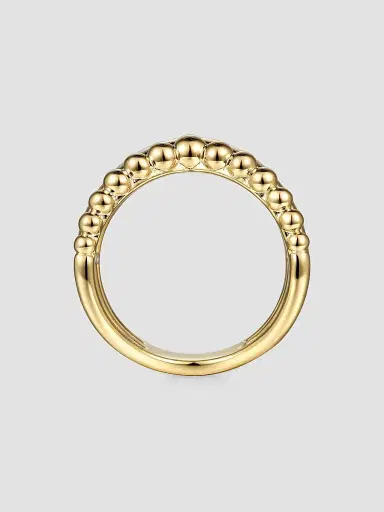 Gabriel & Co Women's Bujukan 14K Yellow Gold & 0.5 TCW Diamond Chevron Ring | Thumbnail 4