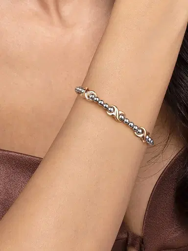 Gabriel & Co Women's Bujukan 14K Yellow Gold & Sterling Silver Cuff Bracelet | Thumbnail 2