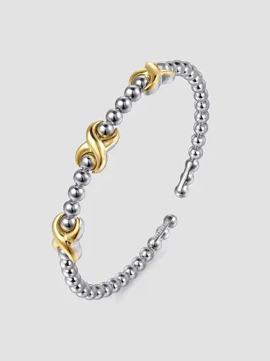 Gabriel & Co Women's Bujukan 14K Yellow Gold & Sterling Silver Cuff Bracelet | Thumbnail 3