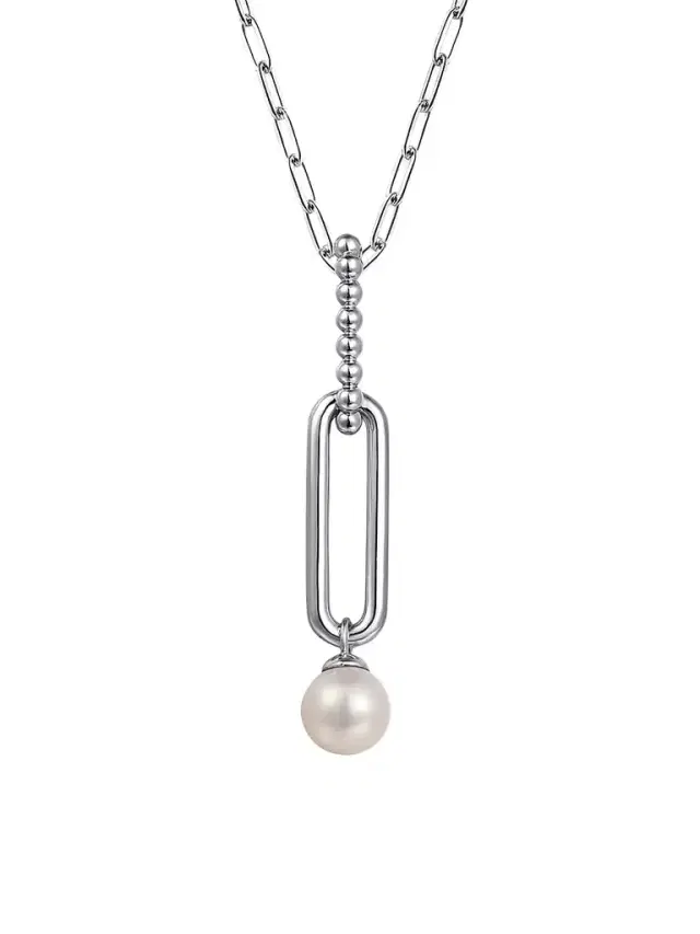 Gabriel & Co Women's Bujukan Sterling Silver & Pearl Pendant Necklace