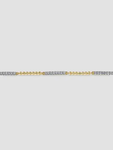 Gabriel & Co Women's Bujukan 14K Yellow Gold & 0.50 TCW Diamond Tennis Bracelet | Thumbnail 3