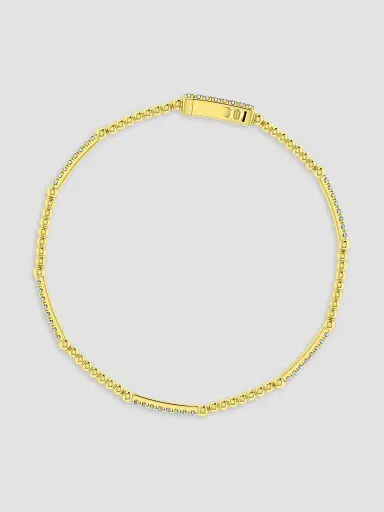 Gabriel & Co Women's Bujukan 14K Yellow Gold & 0.50 TCW Diamond Tennis Bracelet | Thumbnail 4