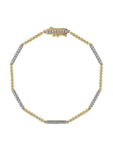 Gabriel & Co Women's Bujukan 14K Yellow Gold & 0.50 TCW Diamond Tennis Bracelet | Thumbnail 1