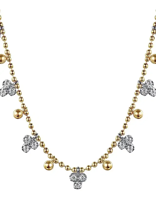 Gabriel & Co Women's Bujukan 14K Gold & 0.50 TCW Diamond Station Necklace