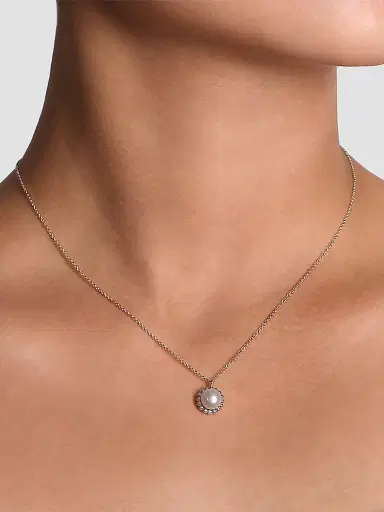 Gabriel & Co Women's Bujukan Sterling Silver & Cultured Freshwater Pearl Pendant Necklace | Thumbnail 2