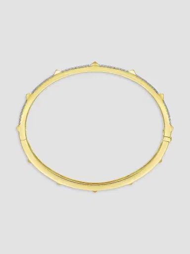 Gabriel & Co Women's Contemporary 14K Yellow Gold & 0.73 TCW Diamond Bangle | Thumbnail 4