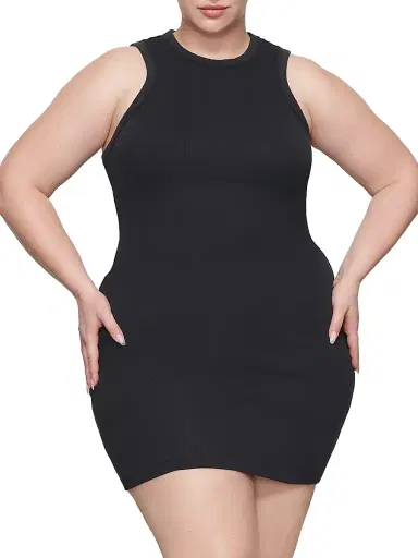 Skims Women's Cotton Rib Tank Dress | Thumbnail 2