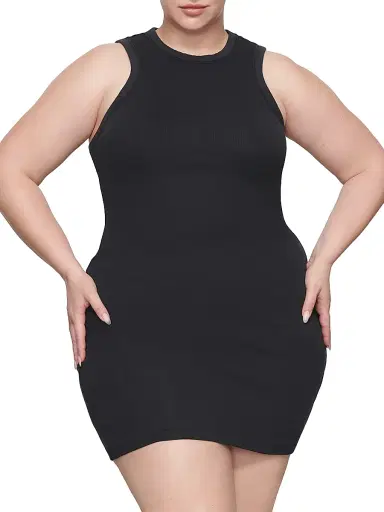 Skims Women's Cotton Rib Tank Dress | Thumbnail 3