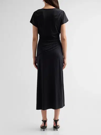 Veronica Beard Women's Lila Ruched Midi Dress | Thumbnail 3